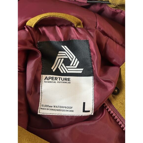 Aperture Men’s Snow Boarding Jacket Size Large Maroon And Gold winter sports - Picture 12 of 12